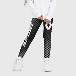 Леггинсы для девочки Renault sport carbon, цвет: 3D-принт — фото 2