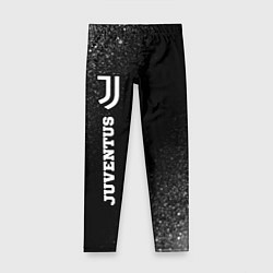 Детские легинсы Juventus sport на темном фоне по-вертикали