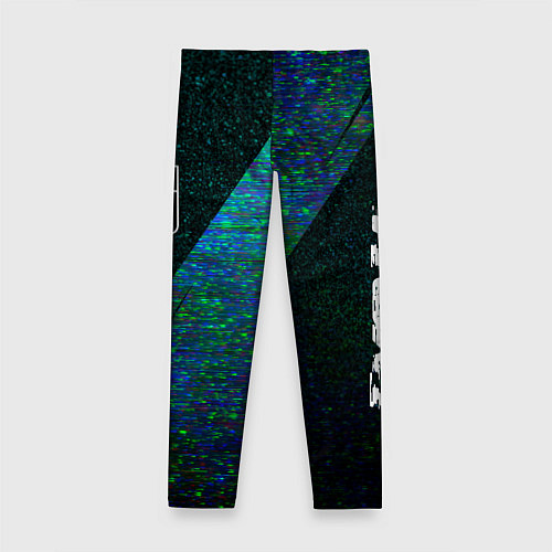Детские легинсы Lyon glitch blue / 3D-принт – фото 2