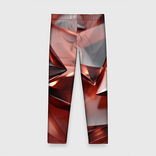 Детские легинсы Рубиновые пирамидки / 3D-принт – фото 2