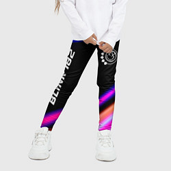 Леггинсы для девочки Blink 182 neon rock lights, цвет: 3D-принт — фото 2