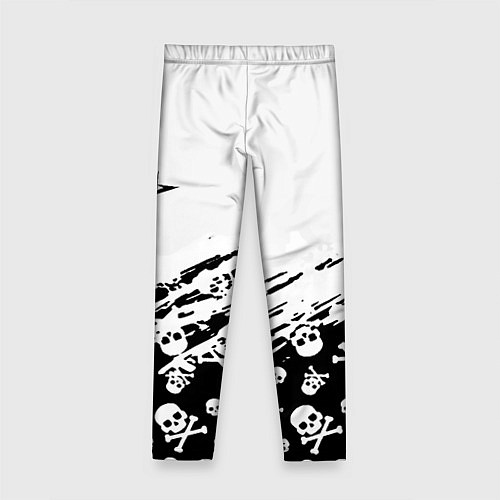 Детские легинсы Металика черепа рок / 3D-принт – фото 2