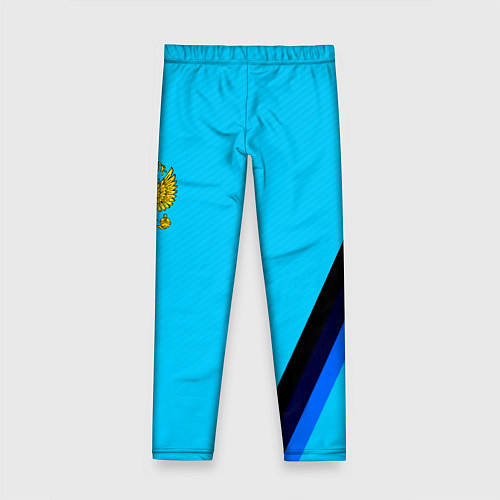 Детские легинсы Россия спортивная геометрия / 3D-принт – фото 2