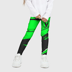 Леггинсы для девочки Changan sport green, цвет: 3D-принт — фото 2