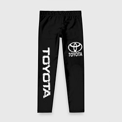 Детские легинсы Toyota logo white steel