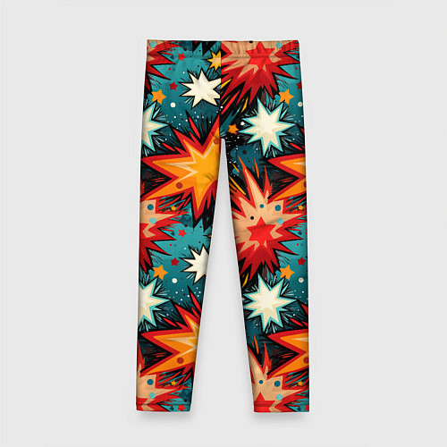 Детские легинсы Граффити звёзды и космос / 3D-принт – фото 2