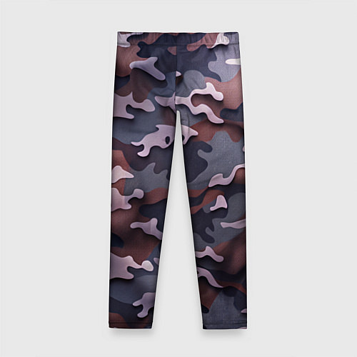 Детские легинсы Камуфляж-грязь / 3D-принт – фото 2