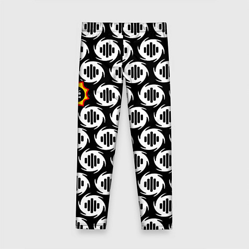 Детские легинсы Serious Sam logo pattern / 3D-принт – фото 2