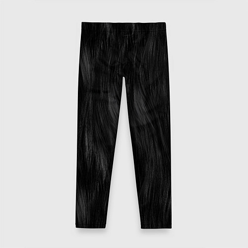 Детские легинсы Мех чёрной кошки / 3D-принт – фото 2