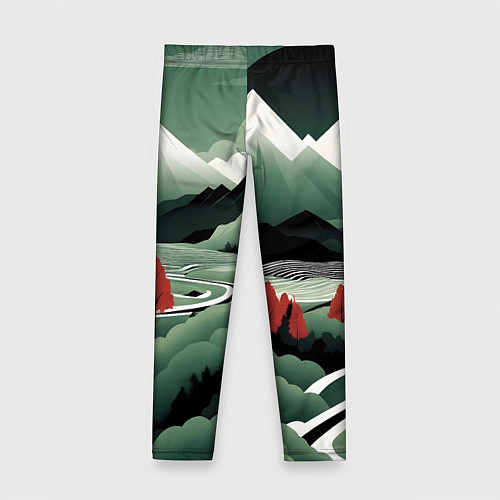 Детские легинсы Дорога на природу / 3D-принт – фото 2