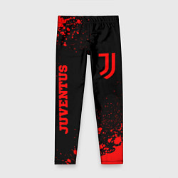 Леггинсы для девочки Juventus - red gradient вертикально, цвет: 3D-принт