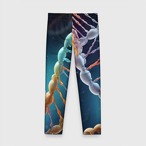 Детские легинсы Разноцветный ДНК / 3D-принт – фото 2