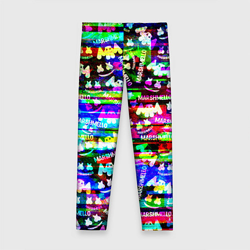 Детские легинсы Marshmello music краски / 3D-принт – фото 2