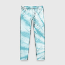 Леггинсы для девочки Голубой тай дай, цвет: 3D-принт