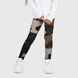 Леггинсы для девочки Армейский камуфляж, цвет: 3D-принт — фото 2