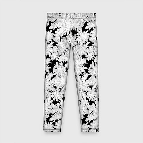 Детские легинсы Мороз на стекле / 3D-принт – фото 2