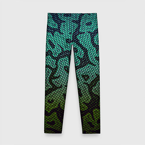 Детские легинсы Змеиный камуфляж / 3D-принт – фото 2