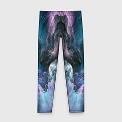Леггинсы для девочки Фантастический неоновый космос, цвет: 3D-принт