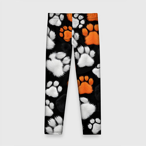Детские легинсы Мохнатые лапки / 3D-принт – фото 2