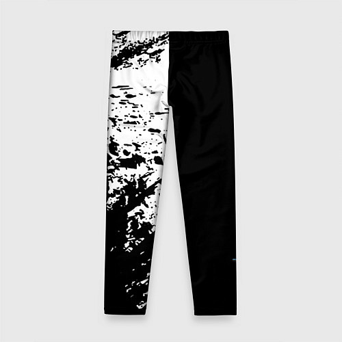 Детские легинсы Portal краски черно белый / 3D-принт – фото 2
