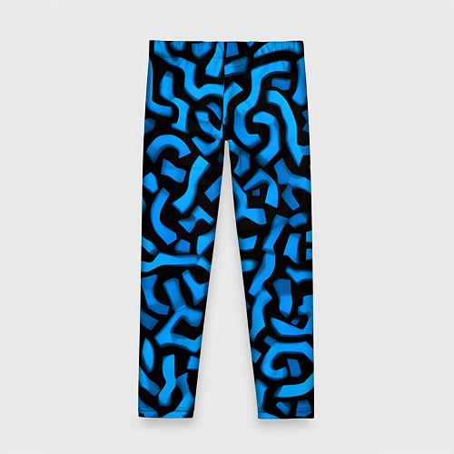 Детские легинсы Синее граффити / 3D-принт – фото 2