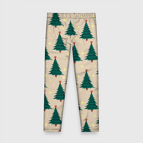 Детские легинсы Новогодняя ель / 3D-принт – фото 2
