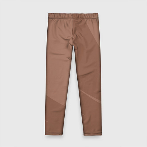 Детские легинсы Мокко Мусс однотонный с полосой / 3D-принт – фото 2