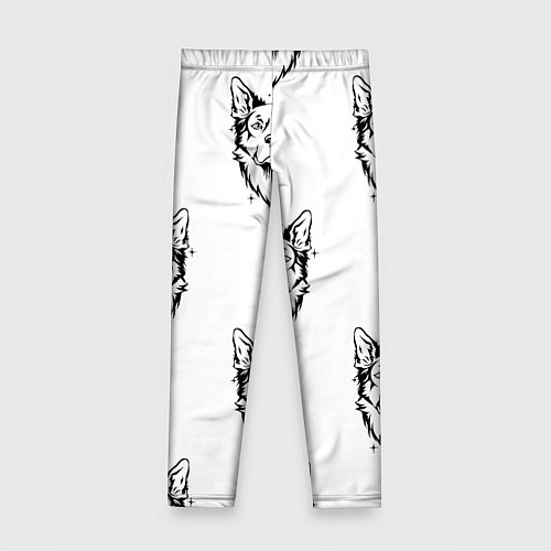 Детские легинсы Голова собаки / 3D-принт – фото 2