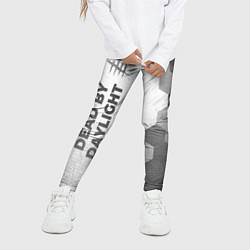 Леггинсы для девочки Dead by Daylight - white gradient по-вертикали, цвет: 3D-принт — фото 2