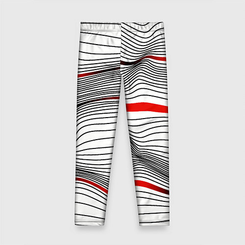 Детские легинсы По красной линии / 3D-принт – фото 2