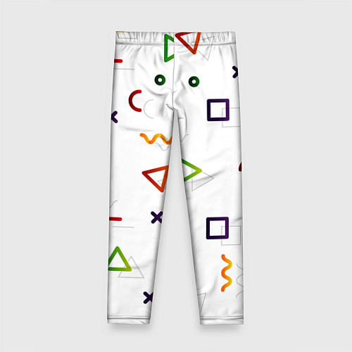 Детские легинсы Геометрический хаос / 3D-принт – фото 2