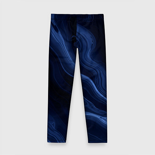 Детские легинсы Тёмный синий абстракция дымчатый / 3D-принт – фото 2