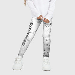 Леггинсы для девочки Genesis - white gradient вертикально, цвет: 3D-принт — фото 2