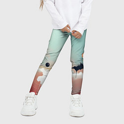 Леггинсы для девочки Сюрреалистичная абстракция, цвет: 3D-принт — фото 2