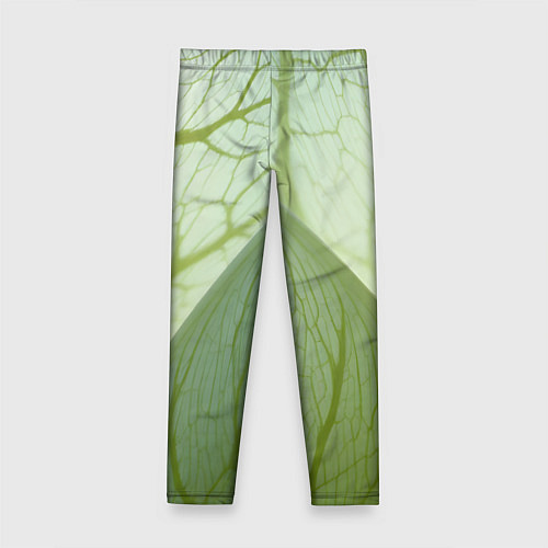 Детские легинсы Макро съемка листа / 3D-принт – фото 2