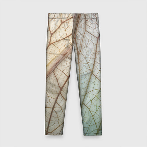 Детские легинсы Прожилки листика / 3D-принт – фото 2