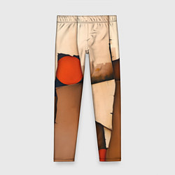 Леггинсы для девочки Фрагментированная композиция, цвет: 3D-принт