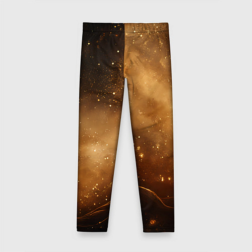 Детские легинсы Песочный фон со звездами / 3D-принт – фото 2
