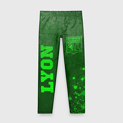 Леггинсы для девочки Lyon - green gradient вертикально, цвет: 3D-принт