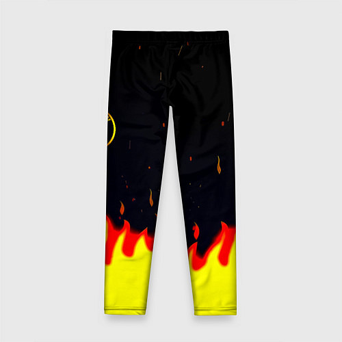 Детские легинсы BMW огненный / 3D-принт – фото 2