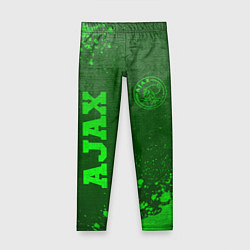Леггинсы для девочки Ajax - green gradient вертикально, цвет: 3D-принт