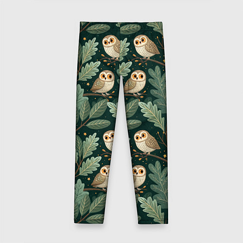 Детские легинсы Совы в лесу / 3D-принт – фото 2