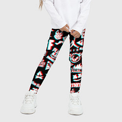 Леггинсы для девочки Fortnite glitch game, цвет: 3D-принт — фото 2