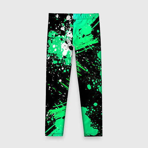 Детские легинсы Geely на фоне брызг граффити / 3D-принт – фото 2