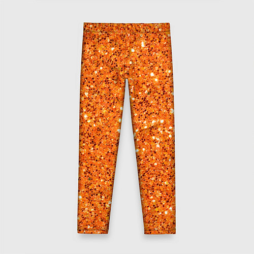 Детские легинсы Оранжевый блеск / 3D-принт – фото 2