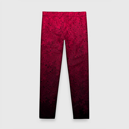 Детские легинсы Текстурный тёмно-розовый градиент / 3D-принт – фото 2