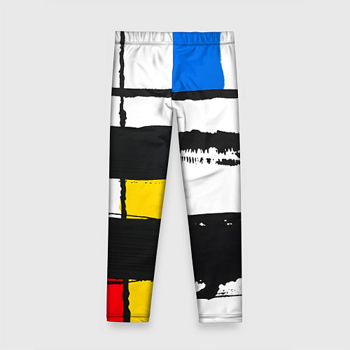 Детские легинсы В стиле пита мондриана / 3D-принт – фото 2