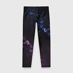 Леггинсы для девочки Color black blue pink, цвет: 3D-принт