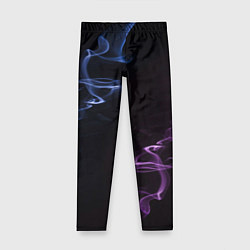 Леггинсы для девочки Color black blue pink, цвет: 3D-принт