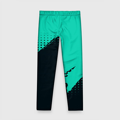 Детские легинсы Color black light blue / 3D-принт – фото 2